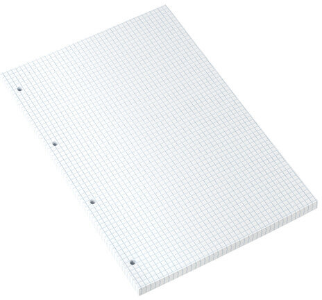 Сменный блок к тетради на кольцах БОЛЬШОГО ФОРМАТА А4, 120 л., BRAUBERG, Белый, 404518