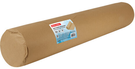 Крафт-бумага в рулоне, 720 мм x 40 м, плотность 78 г/м2, Марка А (Коммунар), BRAUBERG, 440186