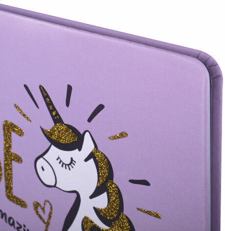 Дневник 1-11 класс 48 л., кожзам (твердая), печать, глиттер, ЮНЛАНДИЯ, "Be Unique", 106202