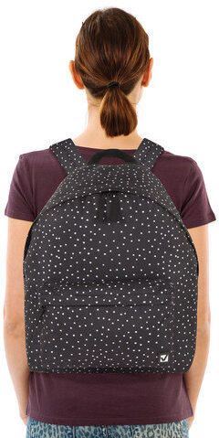 Рюкзак BRAUBERG, универсальный, сити-формат, черный в горошек, 20 литров, 41х32х14 см, 228845