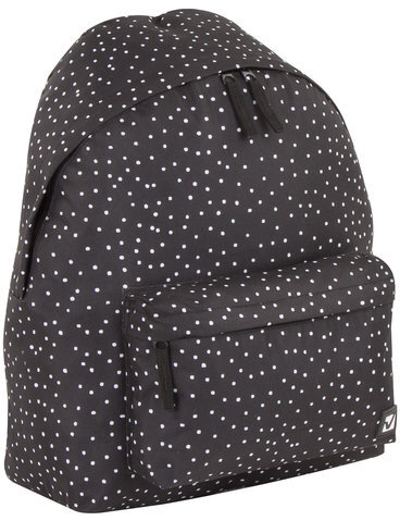 Рюкзак BRAUBERG, универсальный, сити-формат, черный в горошек, 20 литров, 41х32х14 см, 228845