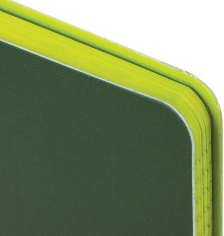 Блокнот А5 (148x218 мм), BRAUBERG "Metropolis Mix", под кожу, 80 л., клетка, темно-зеленый, 111037