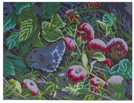 Картина стразами (алмазная мозаика) 30х40 см, ОСТРОВ СОКРОВИЩ "Ёжик", без подрамника, 662564