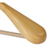 Вешалка-плечики, размер 48-50, деревянная, анатомическая, перекладина, цвет сосна, BRABIX "Люкс", 601163