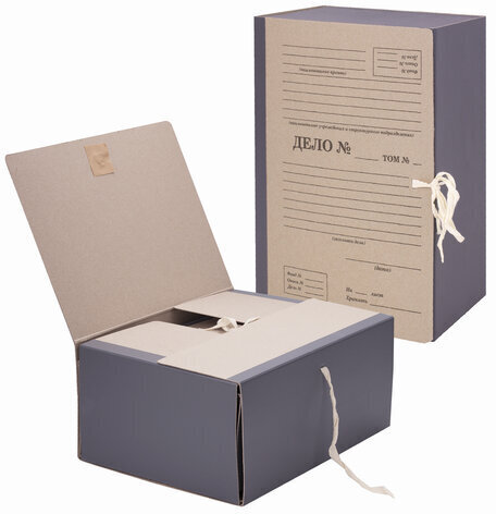 Папка архивная А4 "Форма 21", 150 мм, переплетный картон/бумвинил, завязки, до 1500 л., STAFF, 112169