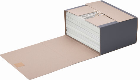 Папка архивная А4 "Форма 21", 150 мм, переплетный картон/бумвинил, завязки, до 1500 л., STAFF, 112169