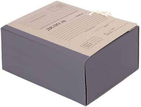 Папка архивная А4 "Форма 21", 150 мм, переплетный картон/бумвинил, завязки, до 1500 л., STAFF, 112169