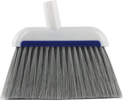 Совок для мусора LAIMA со щеткой-сметкой, механический сбрасыватель, ручка 67 см, резиновая кромка, для дома и офиса, 601473