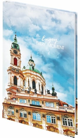 Блокнот БОЛЬШОЙ ФОРМАТ (205х290 мм) А4, 80л, твердый, клетка, STAFF, "Город", 114405