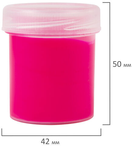 Краски пальчиковые флуоресцентные для малышей от 1 года, 4 цвета по 40 мл, BRAUBERG KIDS, 192399