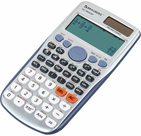 Калькулятор инженерный BRAUBERG SC-991ESP (165х84 мм), 417 функций, 10+2 разрядов, двойное питание, 271725