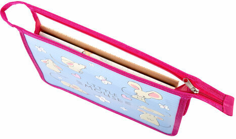 Папка для тетрадей ПИФАГОР А5, 1 отделение, пластик, на молнии, "Mice", 271086