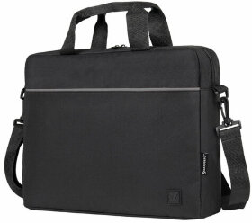 Сумка портфель BRAUBERG PRACTICAL с отд. для ноутбука 15,6&quot;, Grey line, черная, 29х40х7 см, 272604