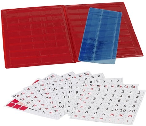 Касса букв, слогов и счета ПИФАГОР, с цветным рисунком, А5, ПВХ, 129215