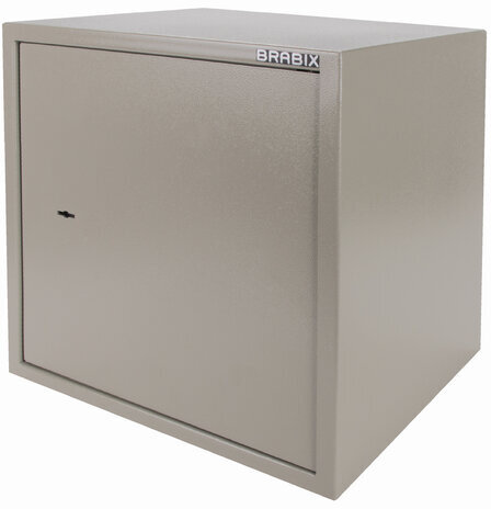 Сейф мебельный BRABIX "D-40m", 400х400х366 мм, 13 кг, ключевой замок, крепление к стене, 291164