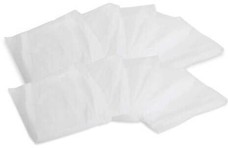 Халат одноразовый белый на липучке КОМПЛЕКТ 10 шт., XXL, 110 см, резинка, 25 г/м2, СНАБЛАЙН