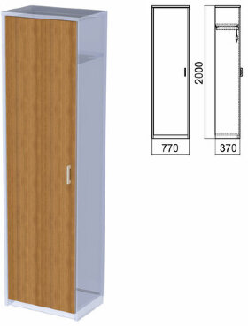 Шкаф для одежды ЧАСТЬ 2 &quot;Арго&quot;, 560х370х2000 мм, орех