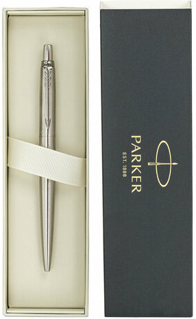 Ручка шариковая PARKER "Jotter Core Stainless Steel CT", пакет, 880892