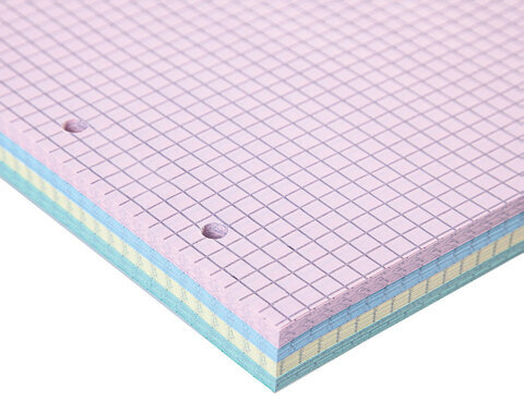 Сменный блок к тетради на кольцах, А5, 200 л., BRAUBERG, 4 цвета по 50 листов, 401661