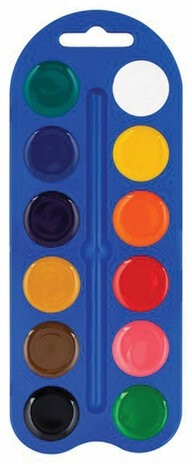 Краски акварельные "Я - Художник!", медовые, 12 цветов, круглые кюветы, 227421538