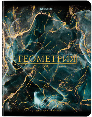 Тетради предметные, КОМПЛЕКТ 12 ПРЕДМЕТОВ, "MARBLE", 48 л., SoftTouch, фольга, BRAUBERG, 404326