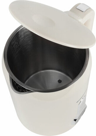 Чайник с терморегулятором и дисплеем, ДВОЙНЫЕ СТЕНКИ, SONNEN KT-8721, 1,7 л, 2200 Вт, бежевый, 454688