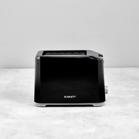Тостер SCARLETT SC-TM11020, 700 Вт, 2 тоста, 7 режимов, механическое управление, пластик, черный