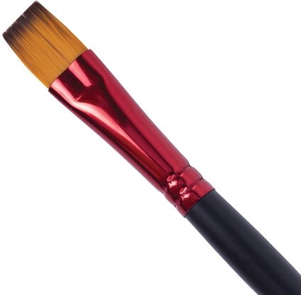 Кисть синтетика, плоская № 10, BRAUBERG PREMIUM, 201019