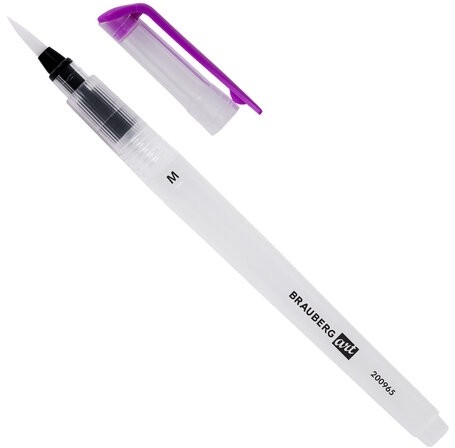 Кисти художественные с резервуаром для воды, синтетика, набор 6 шт., BRAUBERG ART DEBUT, 200965