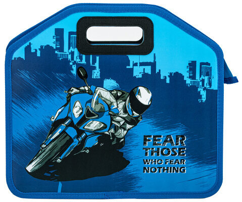 Папка-сумка ЮНЛАНДИЯ, 1 отделение, фетровые ручки, 34х30х11 см, "Best bike", 271000