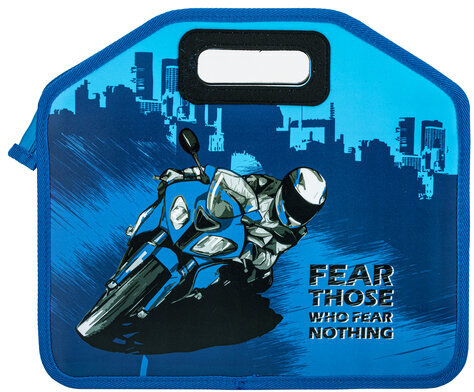 Папка-сумка ЮНЛАНДИЯ, 1 отделение, фетровые ручки, 34х30х11 см, "Best bike", 271000