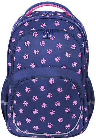 Рюкзак BRAUBERG MOTION, 2 отделения, 3 кармана, "Pawprints", 41х28х17 см, 271362