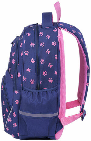 Рюкзак BRAUBERG MOTION, 2 отделения, 3 кармана, "Pawprints", 41х28х17 см, 271362