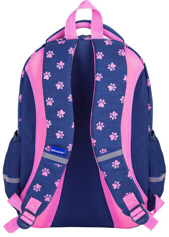 Рюкзак BRAUBERG MOTION, 2 отделения, 3 кармана, "Pawprints", 41х28х17 см, 271362