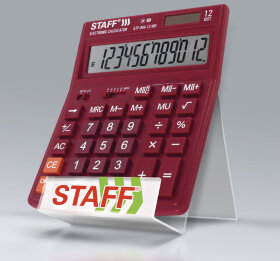 Подставка для калькуляторов STAFF рекламная 90 мм, 504881