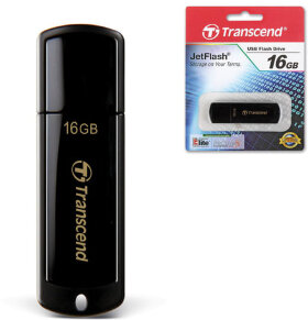 Флеш-диск 16 GB, TRANSCEND Jet Flash 350, USB 2.0, черный, TS16GJF350