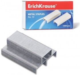 Скобы для степлера №10, 1000 штук, ERICH KRAUSE, до 20 листов, 1188
