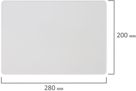 Доска для лепки А4, 280х200 мм, ПЧЕЛКА, белая, с бортиком, ДЛ-04