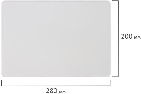 Доска для лепки А4, 280х200 мм, ПЧЕЛКА, белая, с бортиком, ДЛ-04
