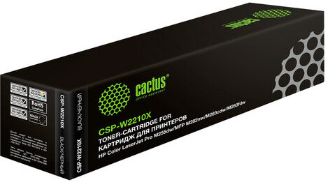 Картридж лазерный CACTUS (CSP-W2210X) для HP M255/MFP M282/M283, черный, ресурс 3150 страниц