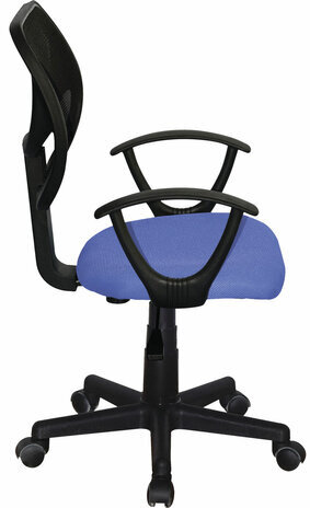Кресло компактное BRABIX "Flip MG-305", ткань TW, синее/черное, 531919