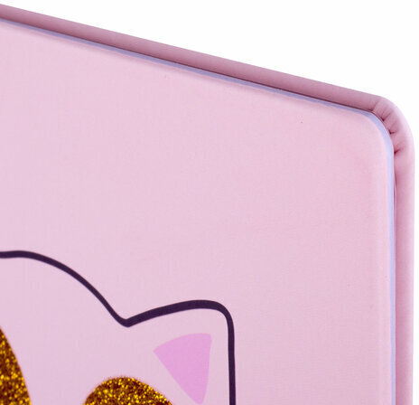 Дневник 1-11 класс 48 л., кожзам (твердая), печать, глиттер, ЮНЛАНДИЯ, "Meow", 106203