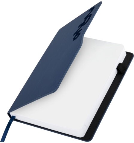 Ежедневник датированный 2026, А5, 150x213 мм, BRAUBERG "Up", под кожу, софт-тач, держатель для ручки, синий, 117118