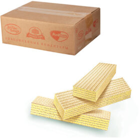 Вафли РОТ ФРОНТ &quot;Любимые&quot;, со вкусом лимона, 3,5 кг, гофрокороб, ОК18786