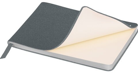 Еженедельник датированный 2026 МАЛЫЙ ФОРМАТ 105х160 мм, А6, BRAUBERG "Blaze", фольга, серый, 117218