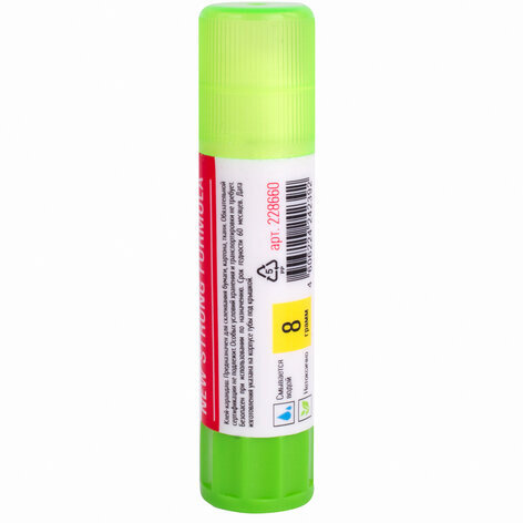 Клей-карандаш УСИЛЕННЫЙ STAFF Profit, 8 г, PVP-основа, 228660