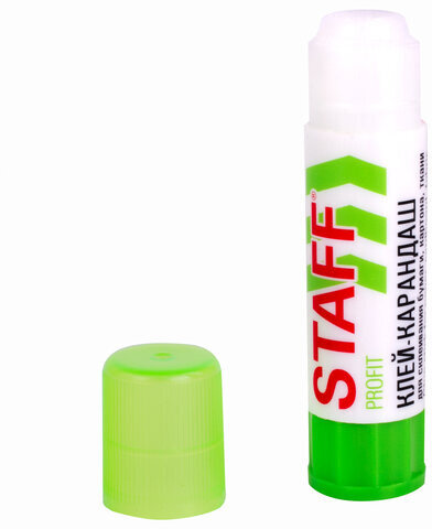 Клей-карандаш УСИЛЕННЫЙ STAFF Profit, 8 г, PVP-основа, 228660