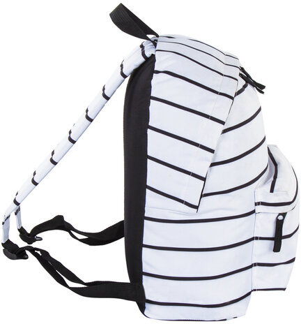 Рюкзак BRAUBERG, универсальный, сити-формат, белый в полоску, 20 литров, 41х32х14 см, 228846