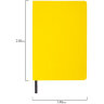 Блокнот А5 (148x218 мм), BRAUBERG "Metropolis Mix", под кожу, 80 л., клетка, желтый, 111038