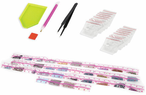 Картина стразами (алмазная мозаика) 30х40 см, ОСТРОВ СОКРОВИЩ "Волк", без подрамника, 662565